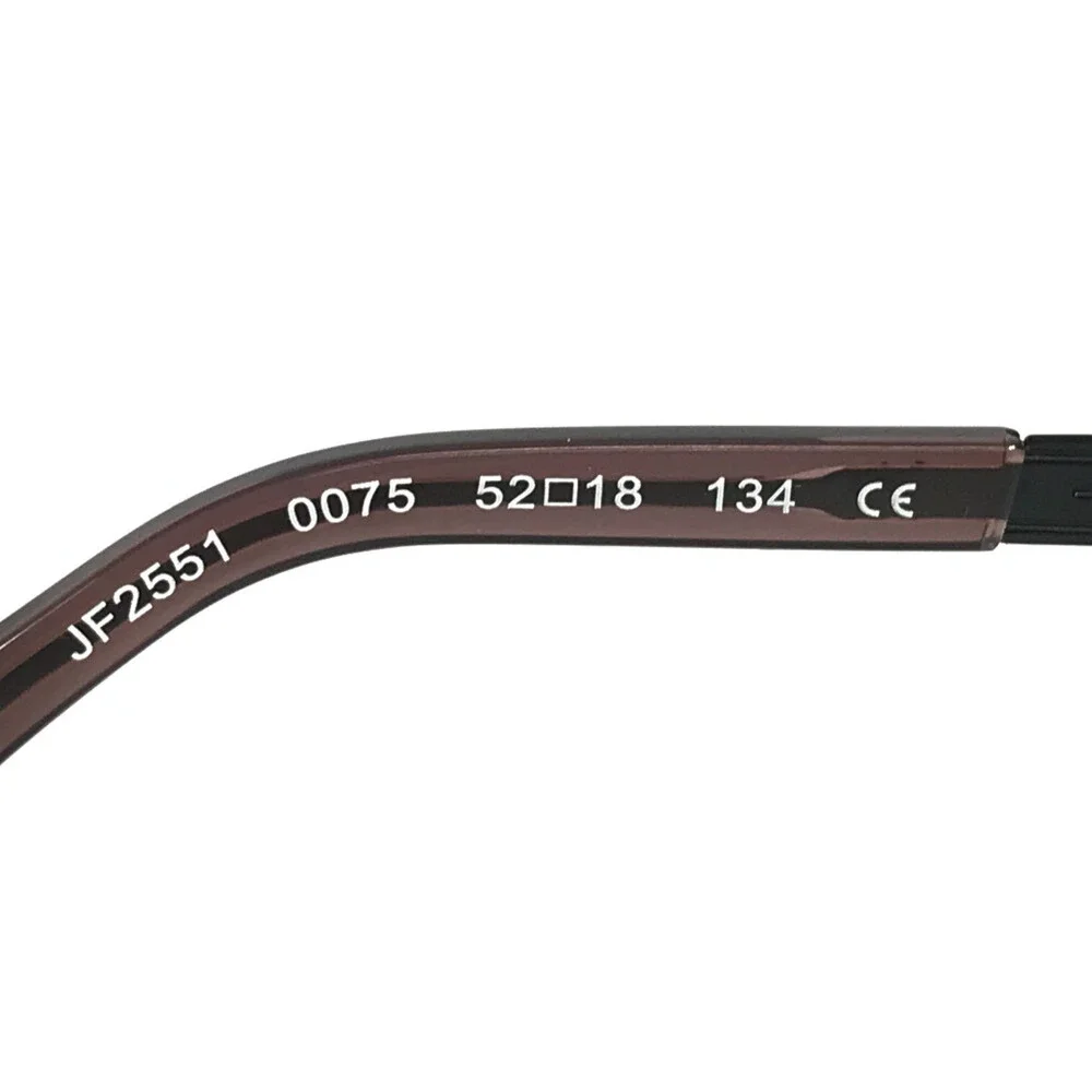 J.F. Rey Eyeglasses Frames JF2551 0075 Matte Black Purple Half Rim 52-18-134